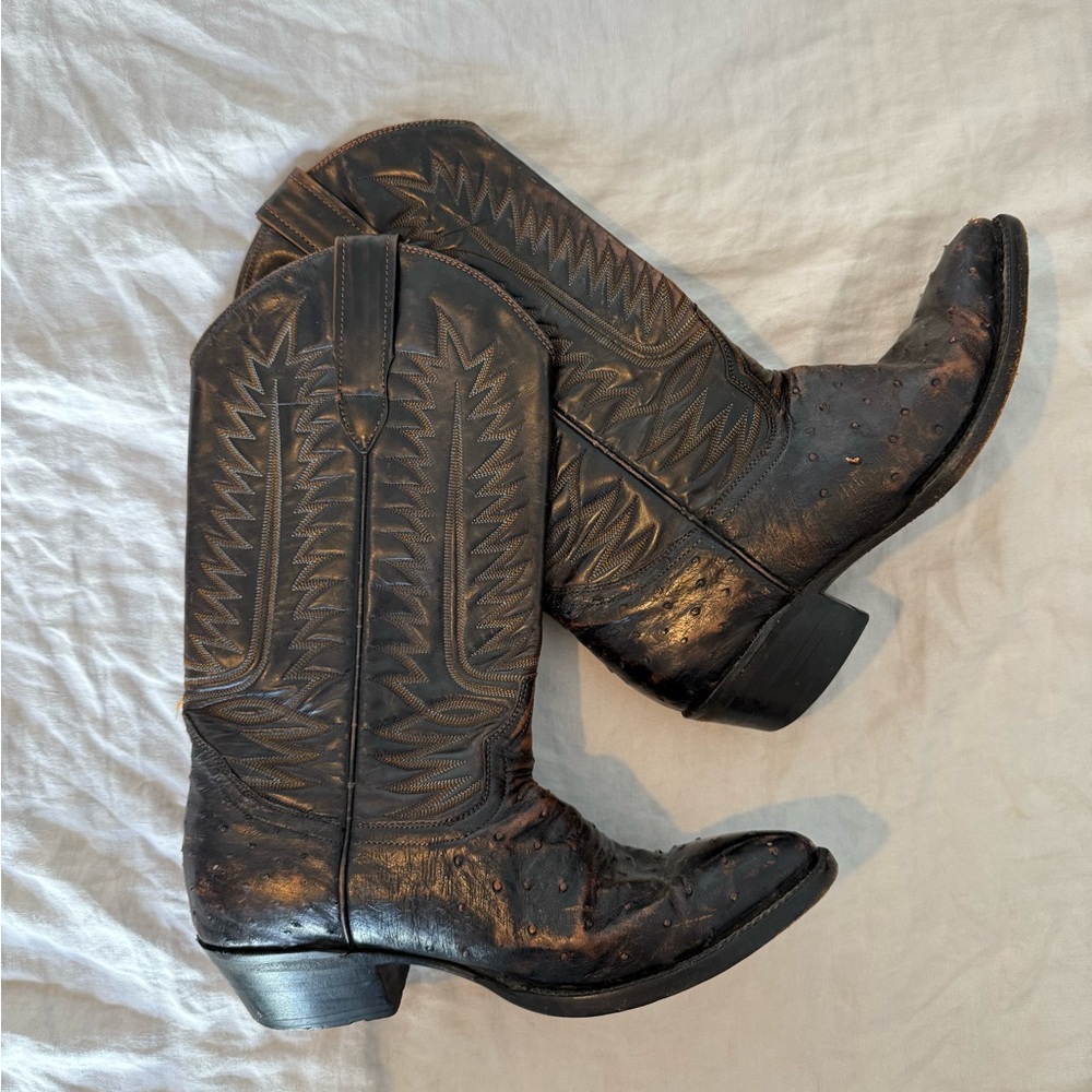 Vintage Black Cowboy Boots
